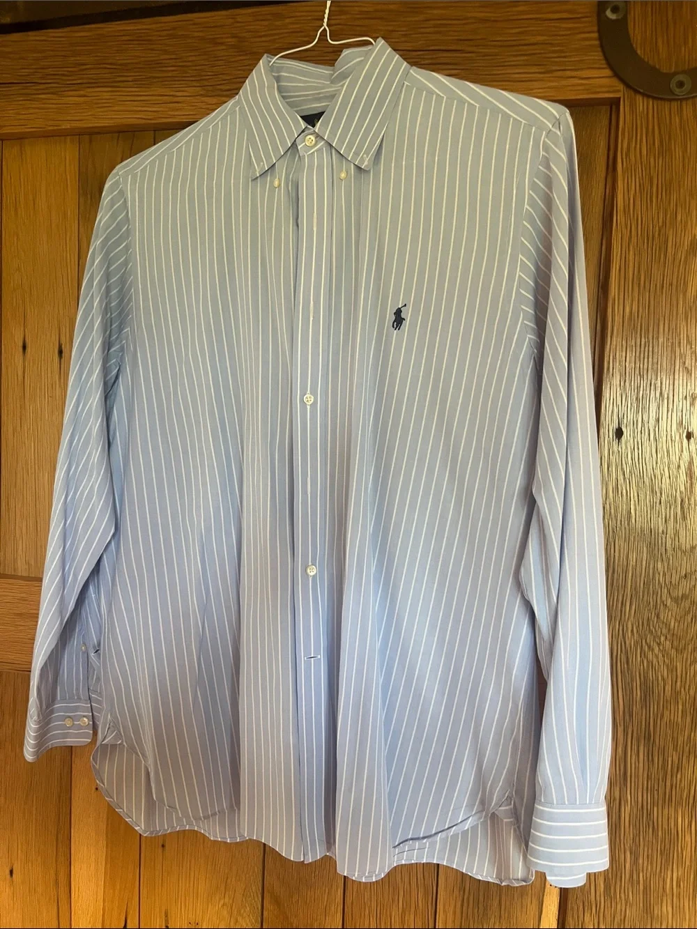 Polo by Ralph Lauren Light Blue & White Pinstripe Button-Down Shirt